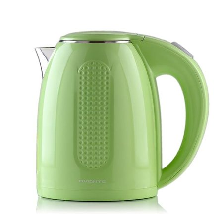 OVENTE Ovente KD64G 1.7 ltr Double Wall Insulated Stainless Steel Electric Hot Water Kettle with Auto Shut-off & Boil Dry Protection; Green KD64G